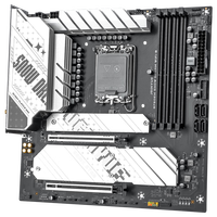Carte mère JGINYUE B760M Snow Dream WIFI-B LGA1700 DDR4 4000MHz 14+1+1 Phase DrMOS 3x M.2 NVMe PCIe 5.0 WiFi M-ATX pour PC de bureau