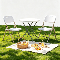 Grande table ronde pliable en plastique, prix