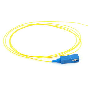 Cable de Fibra Óptica Monomodo LC Pigtail de 1.5m, Baja Pérdida, OS2 9/125µm, Amarillo G652D LSZH para FTTH, Centro de Datos, POE, 5G - Product Image 1