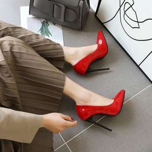 Zapatos de Tacón Alto y Fino Tallas Grandes 45 48 para Mujer, Versátiles de Poliuretano en Verde, Rojo y Amarillo, Ideales para Fiesta, Oficina y Boda - Product Image 2