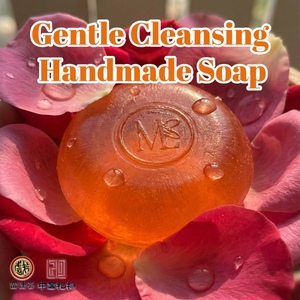 Savon artisanal à la rose Milu, savon naturel fait à la main infusé d'huiles, savon blanchissant pour la peau, savon de bain pour <span class=keywords><strong>le</strong></span> nettoyage - Product Image 3