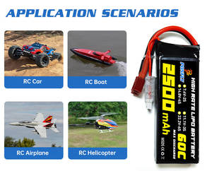 PONFLY 3S <span class=keywords><strong>2500mAh</strong></span> 60C RC araba pil <span class=keywords><strong>11.1V</strong></span> Deans T fiş 2S 7.4V 4S 14.8V yüksek deşarj <span class=keywords><strong>Lipo</strong></span> pil yarış araba tekne modelleri için - Product Image 5