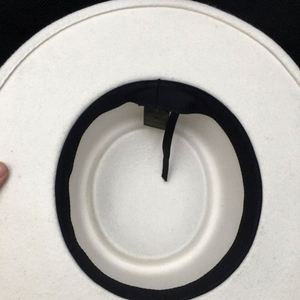 Chapeau Fedora en feutre 100% laine pour femme, respirant et confortable, broderie 3D, unisexe, décontracté, pour affaires, extérieur, fête, printemps, été, automne - Product Image 6