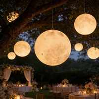Lámpara Solar LED de Pared con Forma de Luna, Impermeable IP65, para Patio, Terraza, Jardín, Decoración de Paisajes, Iluminación Exterior