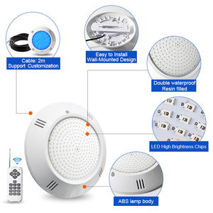 260mm 25W 35W Remplissage de résine Illumination sous-marine Changement de couleur IP68 Étanche Lumière de piscine LED pour piscine extérieure - Product Image 3