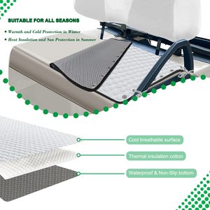 Fundas Personalizadas para Asientos de Carrito de Golf, Cubierta Universal para Asiento de Carrito de Golf con Cuerdas Ajustables, Compatible con Yamaha/EZGO/Club Car - Product Image 4