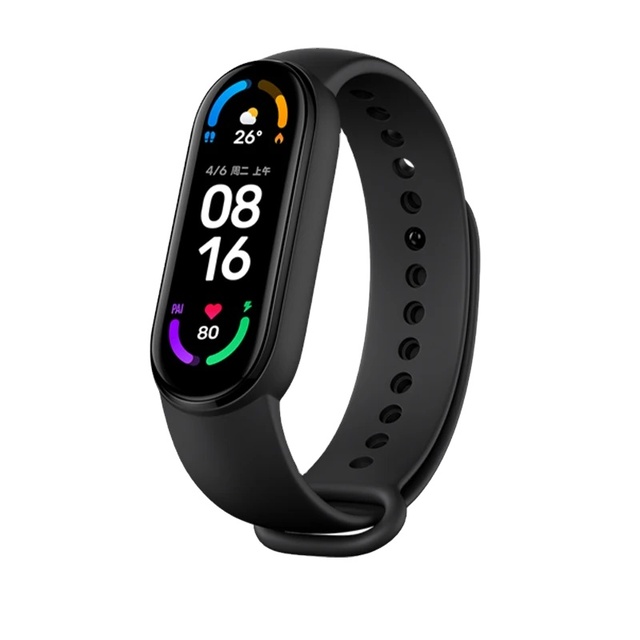 Top Global Version Band 6 1.56"AMOLED Screen MiBand 6 Heart Rate Fitness BT 5 ATM Waterproof Smart Bracelet