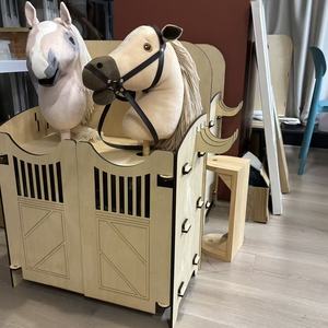 Caballito de Juguete en Miniatura para Casa de Muñecas, Juego de Caballitos para Niños, Juguetes en Miniatura, <span class=keywords><strong>La</strong></span> Pequeña Casa del Caballito - Product Image 2