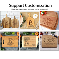 Boîte cadeau Ensemble de mini planches à découper en bambou écologique Ensemble de planche à fromage carrée en bois pour la fête de Noël