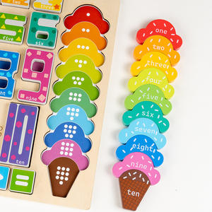 Digitale Kreative Frühförderung Stapelbare Musik-Holzbausteine für 4-6 Jährige Farbige Box-Verpackung Kognitive Spielzeuge - Product Image 2