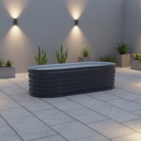 Grand kit de jardinière surélevée, bac à plantes durable et résistant aux intempéries pour patio et jardin