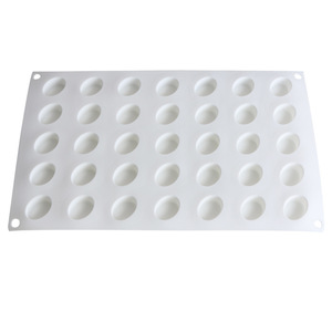 Mini Cylindrical Silicone Mousse Mold 35 Cavities 29.2x17cm White Baking Chocolate Cake Mold DIY Dessert Tool - Product Image 5