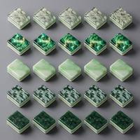 Ensemble de Mahjong Forêt Design Original Boutique, 166 Tuiles, Motif Ours Sauvage, Jeu en Acrylique, Cadeau de Luxe pour les Fêtes pour les Joueurs