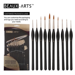 10 pièces détail populaire artiste pinceaux ensemble <span class=keywords><strong>aquarelle</strong></span> acrylique huile visage <span class=keywords><strong>peinture</strong></span> pinceau <span class=keywords><strong>peinture</strong></span> fournitures - Product Image 5