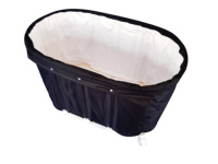 Fitness Sport Récupération Ovale Grand Sauna et Thérapie De Glace Baril Portable Plongeant Froid Baignoire Mobile Baignoire De Glace