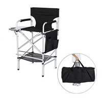 Nouvelle chaise de camping d'extérieur Relenso WD-02 en alliage d'aluminium, chaise pliante portable avec table, dossier haut, couleur et logo personnalisables, Yongkang