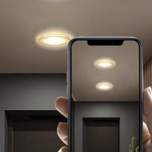 <span class=keywords><strong>Spot</strong></span> encastré LED ultra fin 5W 2835 SMD rond pour <span class=keywords><strong>plafond</strong></span>, éclairage d'ambiance décoratif bleu/rose pour l'intérieur de la maison - Product Image 4