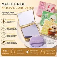 Papier absorbant portable en gros d'usine avec miroir, rafraîchissant, non-collant, parfums floraux, pour absorber l'excès de sébum du visage
