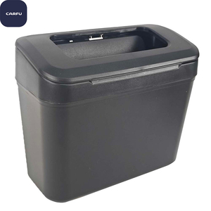 Car <b>Portable</b> Folding Mini Plastic Waterproof Collapsible Garbage Bin Cover Dustbin Trash Bin Car Trash Can With Lid for Car - Product Image 1