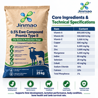 Minéraux et oligo-éléments en poudre de qualité alimentaire pour brebis et chèvres, additifs nutritionnels pour l'alimentation animale à 0,5%