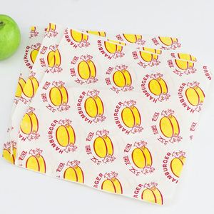Customized Design Colorful Logo Sandwich Food Hamburger <b>Paper</b> <b>Wax</b> Wrapping <b>Paper</b> - Product Image 4