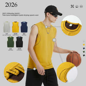 Oversized Mens Heavy Cotton Workout Gym Tank Top Sleeveless Cut Off Muscle Shirts Acid Wash Tshirts Custom Logo Loose Fit Tees - Product Image 5