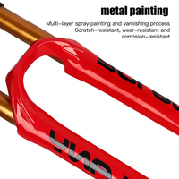 BOLANY TZA534 garpu sepeda, pipa antar MTB Air Fork 27.5/29 inci 160mm perjalanan suspensi peredam Rebound dapat disesuaikan 15x110mm