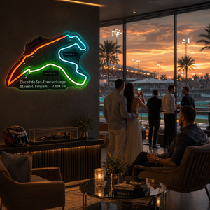 Letrero de Neón Personalizado LED Circuito Silverstone Acrílico Impermeable Personalizable - Product Image 4