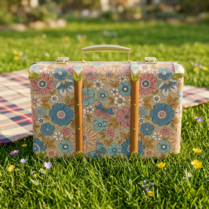 Wedding Custom Luxury Suitcase <b>Vintage</b> Paper Suitcase Gift <b>Box</b> with Handle - Product Image 2