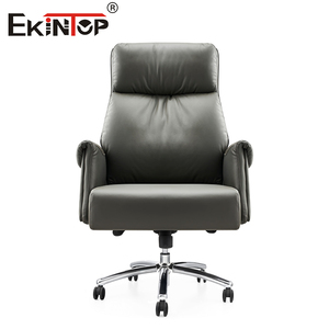 Chaise de bureau moderne en cuir PU pour cadres, fauteuil inclinable ergonomique pour ordinateur, hauteur réglable - Product Image 3
