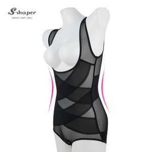 S-SHAPER Body Modellante da Donna con Busto Aperto in Spandex, Traspirante e Imbottito, Abbigliamento Fitness Lavorato a Maglia, <span class=keywords><strong>Taglia</strong></span> 3XL per Adulti - Product Image 2