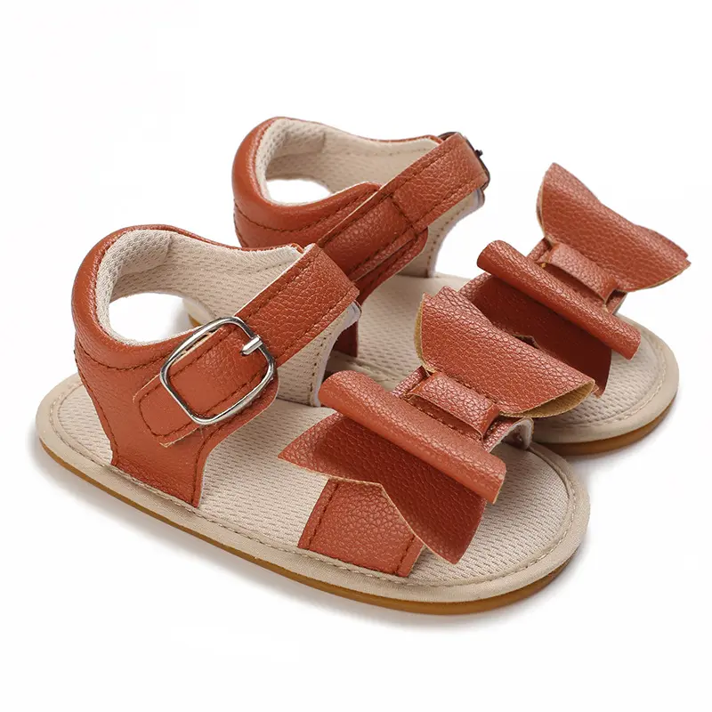 LZH sandali per bambini archi creativi impreziositi fibbie ad anello scarpe da esterno estive antiscivolo regolabili per bambina