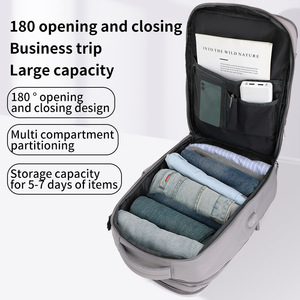 Sac à dos de voyage grand format approuvé pour les vols avec compartiment à chaussures, sac à dos extensible, sac à dos pour ordinateur portable de voyage - Product Image 4