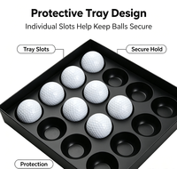 Balles de golf lumineuses LED pour tournoi USGA, deux pièces, en caoutchouc, balles d'entraînement, distance Surlyn, écologiques, logo personnalisé