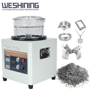 Mini Magnetischer Trommelpolierer für Metalloberflächen Mags Schmuckpolierer Trommelbehälter Schmuckpoliermaschine für Aluminium Edelstahl - Product Image 1