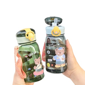 <span class=keywords><strong>Gobelet</strong></span> en plastique <span class=keywords><strong>personnalisé</strong></span> avec logo pour jus de fruits, 400 ml, bouteille d'eau en plastique pour enfants avec paille - Product Image 2
