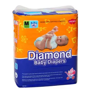 Fraldas descartáveis para bebês, fraldas unissex de fábrica de 3-8 kg de produto de qualidade