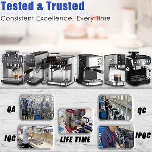 <span class=keywords><strong>Machine</strong></span> <span class=keywords><strong>à</strong></span> <span class=keywords><strong>café</strong></span> expresso en acier inoxydable Longbank en gros avec moulin <span class=keywords><strong>à</strong></span> <span class=keywords><strong>café</strong></span> en grains sur le dessus avec cafetière <span class=keywords><strong>à</strong></span> vapeur - Product Image 4