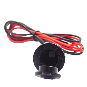 Toma de encendedor de cigarrillos de coche ABS impermeable de 12V, Cable de 60CM, toma de corriente, <span class=keywords><strong>accesorios</strong></span> de coche <span class=keywords><strong>para</strong></span> barco, motocicleta, Tractor, nominal 10A - Product Image 2