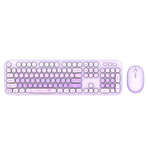 2025 Sản Phẩm Mới Đầy Màu Sắc 2.4Ghz Bàn Phím Chuột Thiết Lập Kích Thước Đầy Đủ Bàn Phím Không Dây Chuột Combo Cho Máy Tính Để Bàn Và Máy Tính Xách Tay - Product Image 5