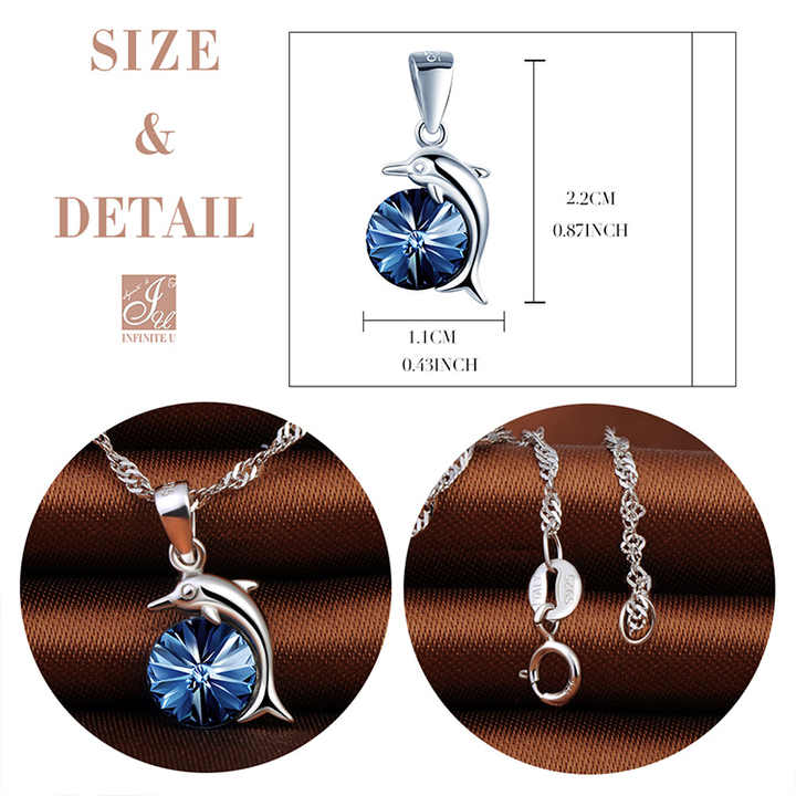 925 Sterling Silver 3D Leaf Pendant Necklace For Women, 45cm Chain - View #7