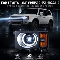Ensemble de phares laser-LED avec faisceau longue portée, étanche IP67, lampe DRL pour Toyota Land Cruiser Prado LC250 2024 et plus, Nafu Auto