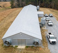 Bâtiment d'élevage avicole moderne personnalisé en acier avec entrepôt de stockage d'œufs pour poulets de chair et poules pondeuses à vendre