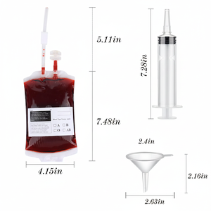 Bolsas de Sangre Personalizadas con Diseño Realista para Bebidas, Bolsas IV Portátiles con Temática de Halloween para Fiestas de <span class=keywords><strong>Vampiros</strong></span> - Product Image 4