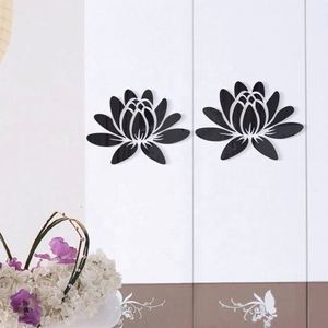 Mirror <b>Wall</b> <b>Stickers</b> Decals <b>Sticker</b> Room Bedroom Acrylic Decor Decoration Fridge Decorative Girl <b>Walls</b> Lotus Flower - Product Image 6