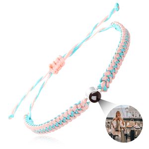 <span class=keywords><strong>Pulsera</strong></span> de Proyección Geométrica Personalizada con Envío Directo, Ajustable, con 'Te Amo' en 100 Idiomas, Amuleto de Moda Personalizado y Moderno - Product Image 5