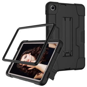 3 lớp silicon PC chống sốc tablet Bìa trường hợp Đối với Samsung Galaxy <span class=keywords><strong>Tab</strong></span> <span class=keywords><strong>A7</strong></span> <span class=keywords><strong>Lite</strong></span> 8.7 "t225 T220 cứng gồ ghề Protector với đứng - Product Image 2