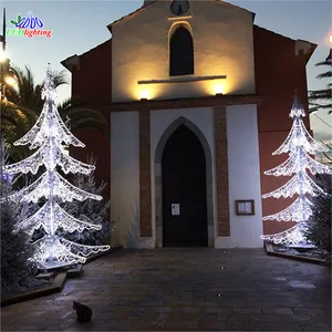 Navidad al aire libre decorativo Led 3D motivo luz envío Hall Festival decoración árbol