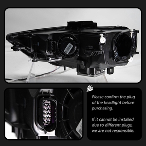 Phares d'origine pour Audi A3 2013-2016, ensemble de phares LED avec lentille de projecteur, feux de jour séquentiels et clignotants. - Product Image 5