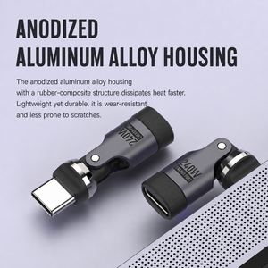 SIKAI 240W 540 °   Adaptateur USB-C rotatif à 360° °   Swivel 180 °   Connecteur <span class=keywords><strong>de</strong></span> charge rapide Type-C Fold PD pour ordinateur portable, tablette et <span class=keywords><strong>téléphone</strong></span> <span class=keywords><strong>de</strong></span> jeu - Product Image 4